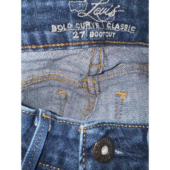 Levis Bold Curve Classic 27 Bootcut Jeans Denim Dark Wash Womens S/C - Picture 3 of 9
